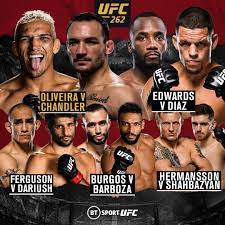 Ufc 262 Fight Card Ufc 260 Wikipedia Tony Ferguson Jamie Pickett Vs