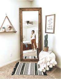 Mirror Wood Mirror Full Length Mirror Bedroom Master Bedroom Boho Farmhouse Farmhousedecor Bedroom Bedroom Door Design Shelf Decor Bedroom Room Decor