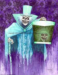 The Infamous Hatbox Ghost By Disney Master Artist Kevin John Jobczynski The Original Is Sold But You Can Purcha Disney Artists Disney Concept Art Disney Art