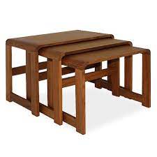 Free delivery and returns on ebay plus items for plus members. 3018 Nesting Tables Teak Scan Design Modern And Contemporary Furniture Store