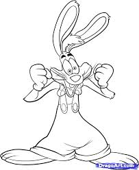 Rabbit Cartoon Drawing How To Draw Roger Rabbit Step 7 Rabbit Drawing Drawings Roger Rabbit