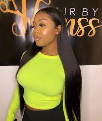 Hair By Kemss On Instagram A Middle Part Frontal Wig Slayyy With My Beaut Nellarosemakeup 20 Frontal 28 X 3 Dull Hair Sew In Hairstyles Hair Beauty