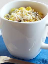 Russet potatoes make it hearty, and dill and paprika add plenty of flavor. Microwave Ham Mushroom Swiss Coffee Cup Scramble American Egg Board