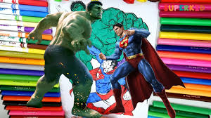 Peppa pig vs hulk vs captain america vs iron. Superman Vs Hulk Coloring Page For Kids Superman Vs Hulk Fight For Preschoolers Youtube