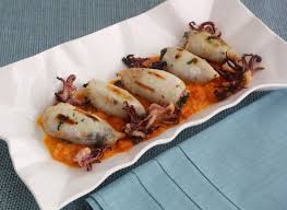 Grilled Sicilian Stuffed Squid Squid Recipes Italian Recipes Grilled Seafood