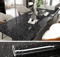 VEELIKE Carta da Parati Granito Nero 40cm x 900cm Carta Adesiva Marmo  Granito Pellicola Autoadesiva per Cucina Paraschizzi Rivestimento Pellicola  ...