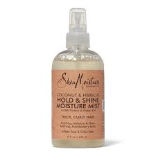 Sheamoisture 8 Oz Hold Shine Moisture Mist In Coconut Hibiscus Shea Moisture Products Moisture Mist Moisturizer