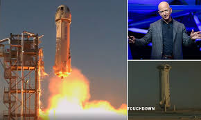 Preliminary data showed the rocket reached nearly mach 3 as it ascended, nearly three times the speed of sound. Blue Origin Breaks The Record For Rocket Recycling By Launching Its Reusable New Shepard Daily Mail Online