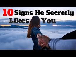 Signs He Secretly Likes You Body Language Most Of The Time It S Very Easy To Have A Crush On Someone But It Signs Guys Like You Like You Body Language Signs