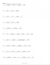 Balancing Chemical Equations Worksheet Chemical Equation Dimensional Analysis Equations