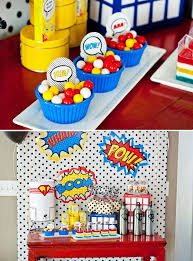Budget Friendly Comic Book Style Super Hero Party Hostess With The Mostess Superhero Baby Shower Wonder Woman Birthday Party Boy Baby Shower Themes