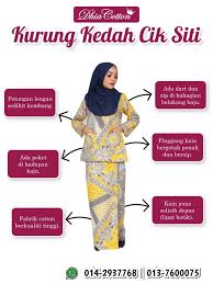 Baju kurung adalah salah satu pakaian adat masyarakat melayu di brunei darussalam, indonesia, malaysia, singapura, dan thailand bagian selatan. Sejarah Kurung Kedah Cik Kurung Moden Dhia Cotton Rm65 Facebook
