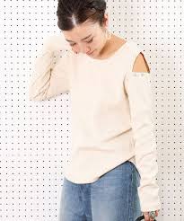 セール ネップテレコスリットショルダートップス tシャツ カットソー freak s store フリークスストア のファッション通販 zozotown ファッション トップス ファッション通販