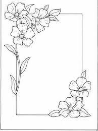 Pin By Susan Hoover On Moldes Flower Drawing Design Drawing Borders Page Borders Design