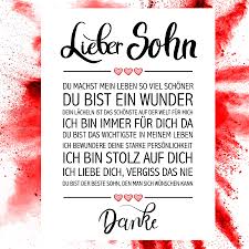 Lieber Sohn Kunstdruck Mutter Zitate Liebe Mama Gedichte Fur Sohne
