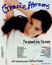 Gracie Abrams' I've missed you, I'm sorry tour with Forrest Nolan makes a  stop at The Chapel TONIGHT! 🎟: bit.ly/3zOpshD