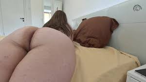 BBW Close-up Farts Naked on Bed