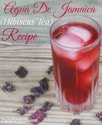 Hibiscus Tea Recipe Or Agua De Jamaica Fresco Frugal Farm Wife Recipe Tea Recipes Hibiscus Tea Mango Iced Tea