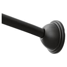 Securely fit any curtain and rod with ease. Moen Csr2160bl Adjustable Curved Shower Curtain Rod Matte Black