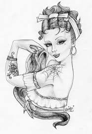 Download this adorable dog printable to delight your child. Tattoo Pin Up Coloring Pages Dejanato