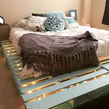 illuminated pallet bed the owner builder network pallet bed frames pallet bed frame diy wood pallet beds