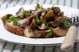 250g chestnut mushrooms, roughly chopped into 3cm pieces 90ml soy sauce 120ml olive oil 3 tbsp tomato paste 60ml maple syrup 4 garlic cloves, peeled and crushed Garlicky Chestnut Mushrooms On Toast Breakfast Recipes Goodtoknow