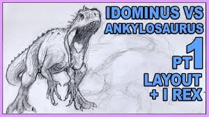 For the first few steps, don't press down too hard with your pencil. Indominus Rex Vs Ankylosaurus Part 1 Drawing Indominus Rex Indominus Rex Jurassic World Indominus Rex Art Drawings Simple