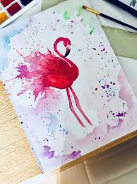 #wichteln #wichtel #malen #aquarellanleitung #aquarell. Aquarell Malen Zeichnen Zeichnungen Kreativ Geschenk Flamingo Aquarellmalerei Aquarellkunst Aquarellma Aquarellmalerei Aquarell Aquarell Kunst