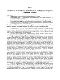 Referat despre democrație și totalitarism în secolul xx. Europa In Secolul 20 Eseu