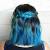 Royal Blue Blue Ombre Short Hair