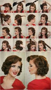 Retro hairstyles, to be exact, always hold a strong charm for the fairer sex. 14 Glamorous Retro Hairstyle Tutorials Pretty Designs Hair Styles Medium Length Hair Styles Vintage Hairstyles