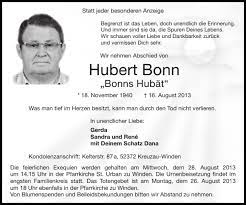 Ecke bonngasse 38, 53111 bonn. Traueranzeigen Von Hubert Bonn Aachen Gedenkt