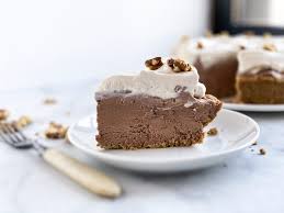 Our nut pie crusts can do both! Frozen Swiss Chocolate Pie Jessie Sheehan Bakes
