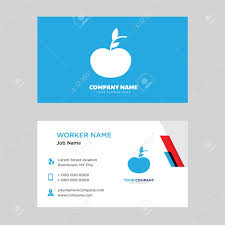 Separate your business and personal expenses while you enjoy: Apple Business Card Design Template Visiting For Your Company Modern Creative And Clean Identity Card Vector Royalty Free Cliparts Vectors And Stock Illustration Image 100342477