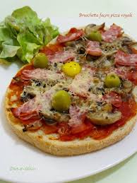 Bruschetta Facon Pizza Royale Diet Delices Recettes Dietetiques Recettes De Cuisine Recette Bruschetta Recette
