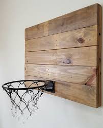 Natural Wood Basketball Hoop With Orange Rim Wood Indoor Basketball Hoop Wood Basketball Basketball Goal Basketball Gift Little Boys Rooms Boy S Room Boy Room