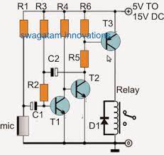 Simplest Sound Activated Relay Circuit Elektronik