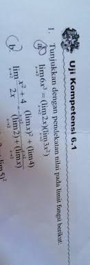 A point or level beyond which something doesn't or may not answer => in mathematics limit is the greatest or smallest amount of anything or we can say. Tunjukkan Pendekatan Nilai Pada Limit Tsb Brainly Co Id