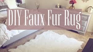How to clean pet hair off your carpet with mop or a bloom. Diy Faux Fur Rug Youtube