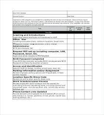 New Employee Orientation Checklist Excel Safety Sample Onboarding Checklist Checklist Template Program Template