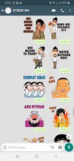 Gak nyangka, stiker peluk, stiker cuka cuka lodeh, stiker nyimak wawon, stiker terima kasih sudah diberitahu, stiker gak jelas, stiker mendoan anget, stiker siyap, stiker mencoba meresapi, stiker. Kumpulan Stiker Wa Jawa Jowo Kocak Wastickerapps Fur Android Apk Herunterladen
