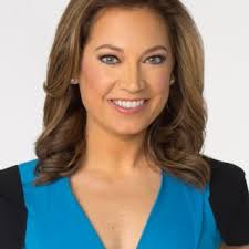 Donna Morgan Mock Neck Seamed Shift Dress worn by Ginger Zee as seen in  Good Morning America