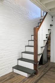 I absolutely love the look and low maintenance of hardwood flooring, so i got this great idea (insert image of lucy and ethel in candy. Diy Painted Upgraded Basement Stairs An Affordable Option