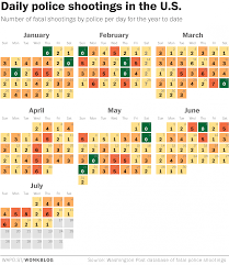 Police Shot And Killed People On All But 12 Days Of The Year So Far Police Day Year Of Dates