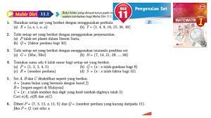 Kssm Matematik Tingkatan 1 Bab 11 Pengenalan Set Mahir Diri 11 1 No1 No6 Buku Teks Form 1 Youtube