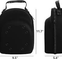 Hard EVA Hat Case - Holds 6 Baseball Caps (Travel Organizer With Strap)