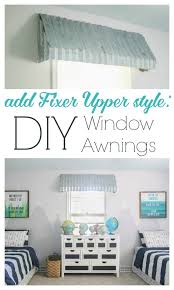 Acrylic fabric awnings are resistant to fading, moisture, mildew and dirt. How To Make Gorgeous Farmhouse Window Awnings Lovely Etc