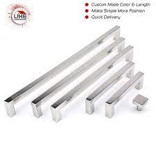 T bar brushed stainless steel effect classic cupboard handle. Uke Mirror Chrome Furniture Handle Stainless Steel Door Pull Kitchen Wardrobe Knob Square Cupboard Handle Cabinet Pulls Aliexpress
