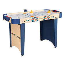 Lanos Air Hockey Table For Kids And Adults 4 Foot Air Hockey Game Table With Electronic Scoreboard Powerful Air Blower 2 Pushers And 2 Hockey Pucks Ice Hockey Game Room