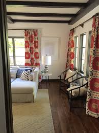 A good rule of thumb is to have the curtain rod extend three to four inches from each side of the window frame. How High And Wide Should You Hang Curtains Lorri Dyner Design